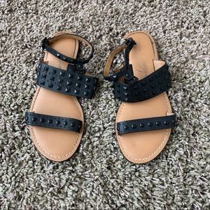 Arturo Chiang black studded sandals